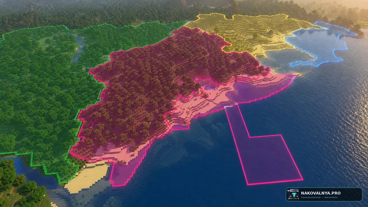 MapFrontiers: границы территорий на JourneyMap — редакционная иллюстрация 2 из 3