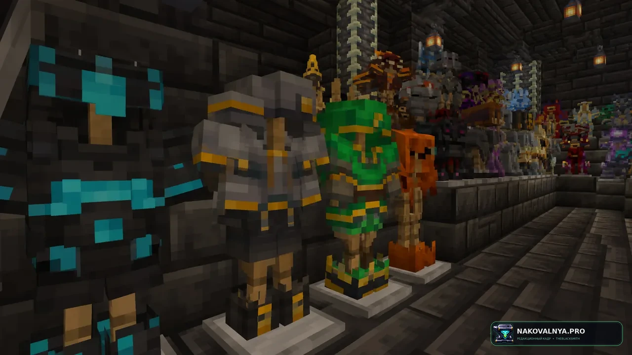 MC Dungeons Armors: коллекцию брони из Minecraft Dungeons — редакционная иллюстрация 3 из 3