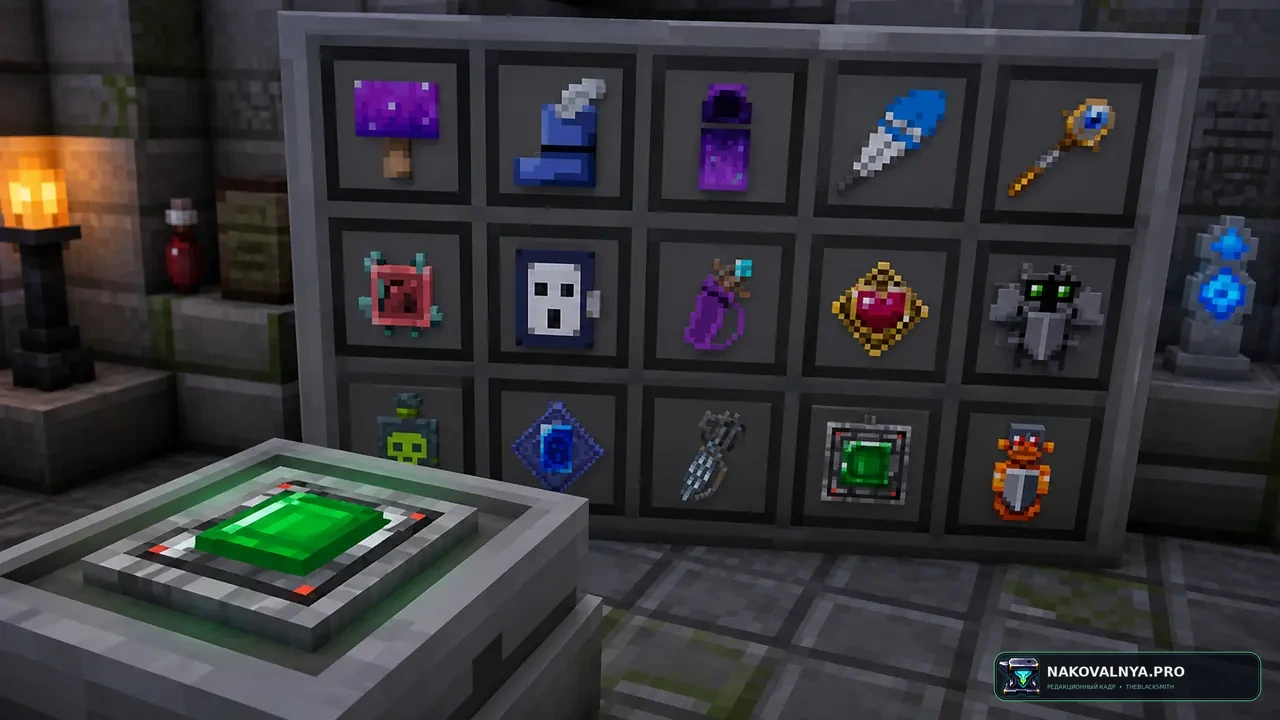 MC Dungeons Artifacts: магические артефакты Minecraft Dungeons — редакционная иллюстрация 3 из 3