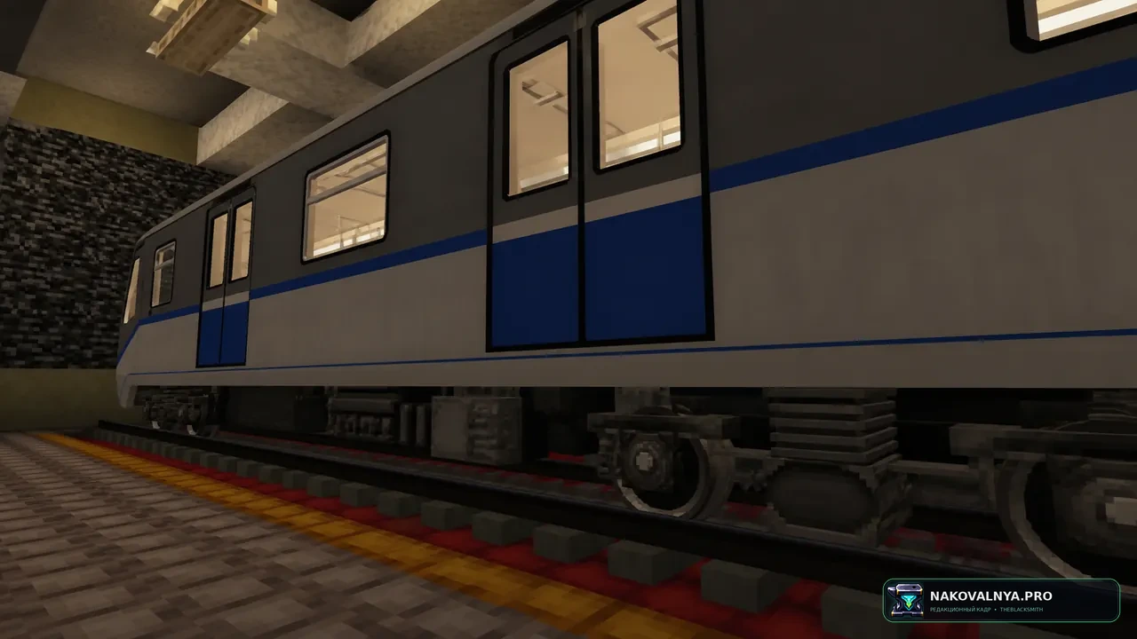 Metropack MTR: модели российских метропоездов для Minecraft Transit Railway — редакционная иллюстрация 3 из 3