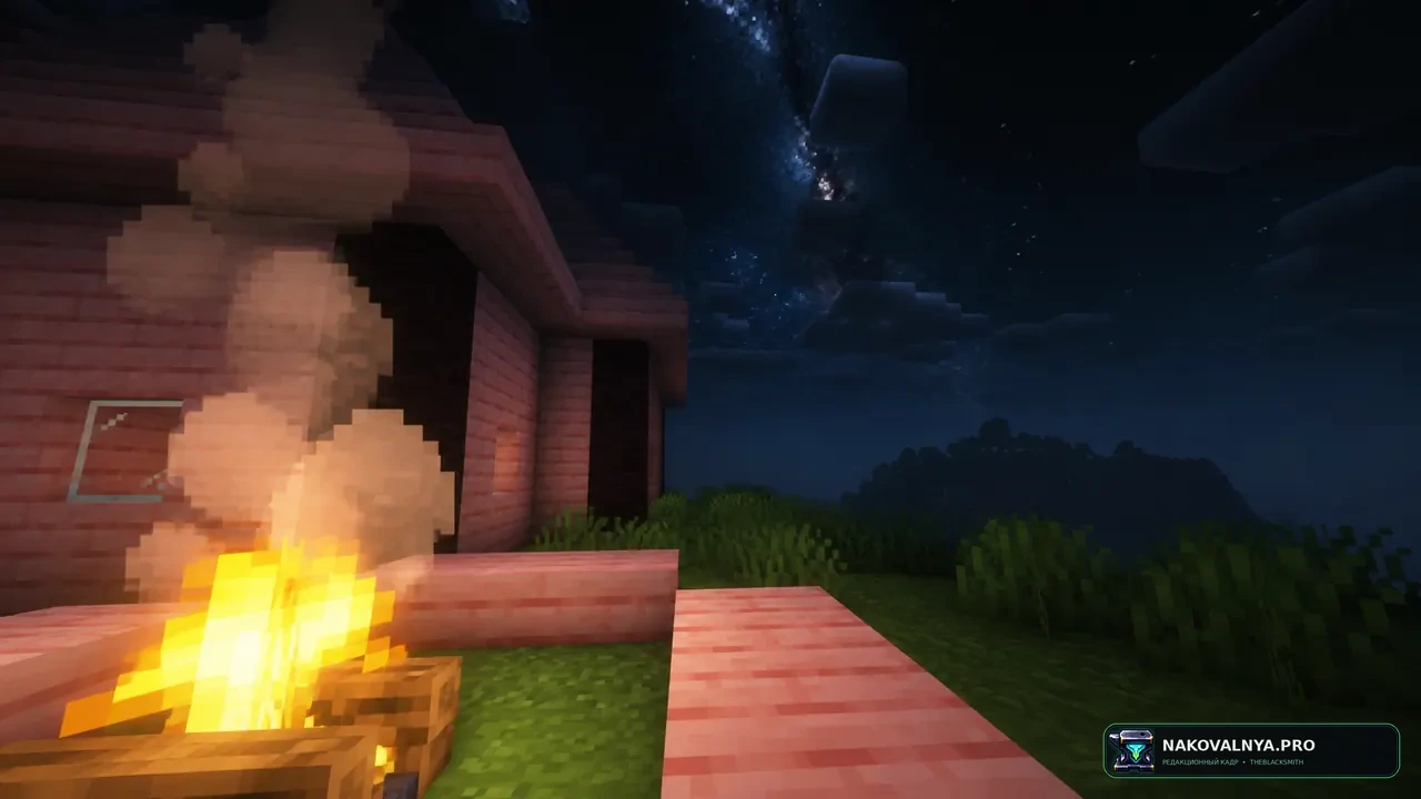 Milky Way Galaxy Minecraftified: Млечный Путь в ванильной стилистике Minecraft — редакционная иллюстрация 3 из 3