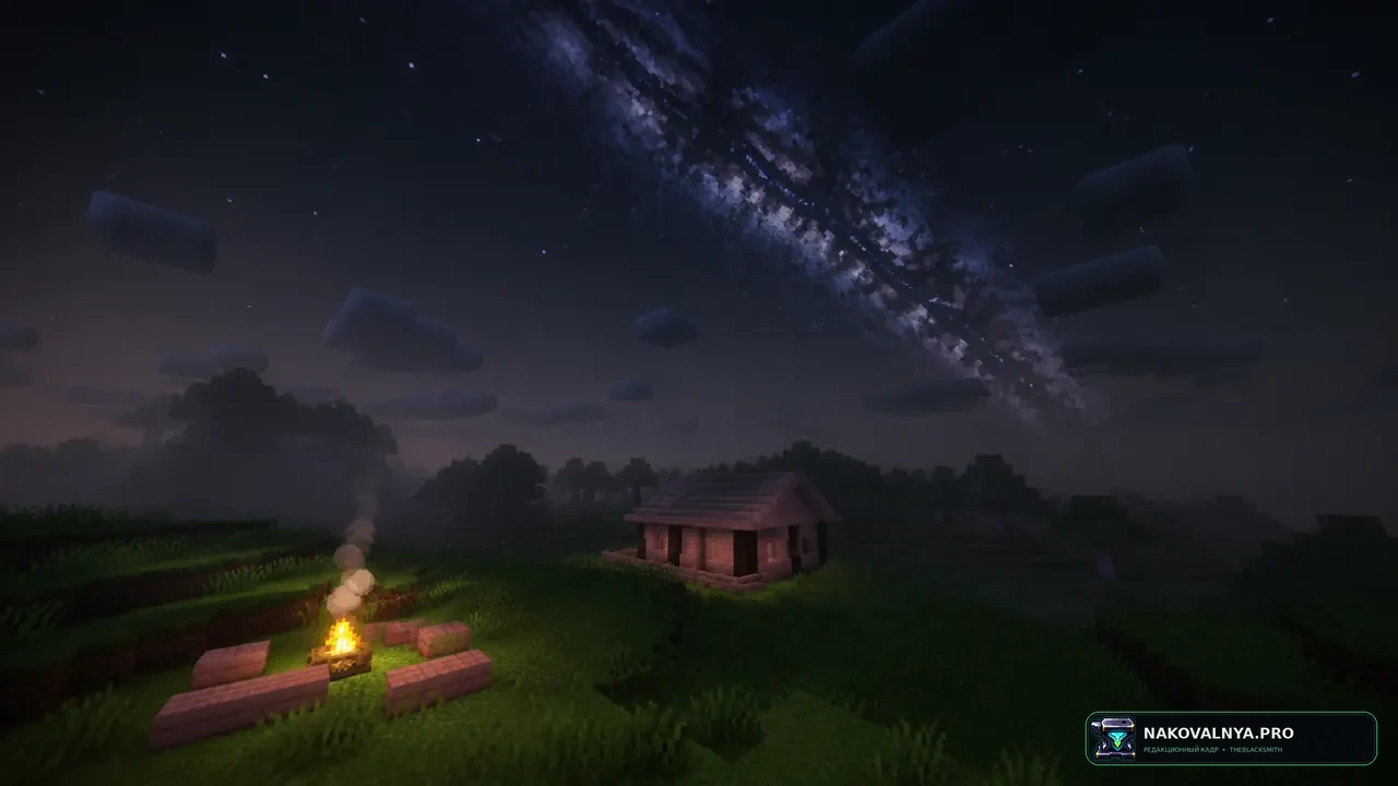 Изображение к проекту Milky Way Galaxy Minecraftified