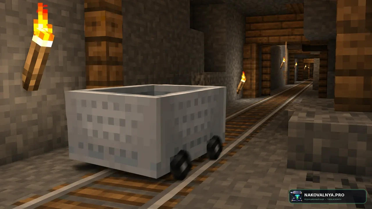 Изображение к проекту Minecarts with Wheels