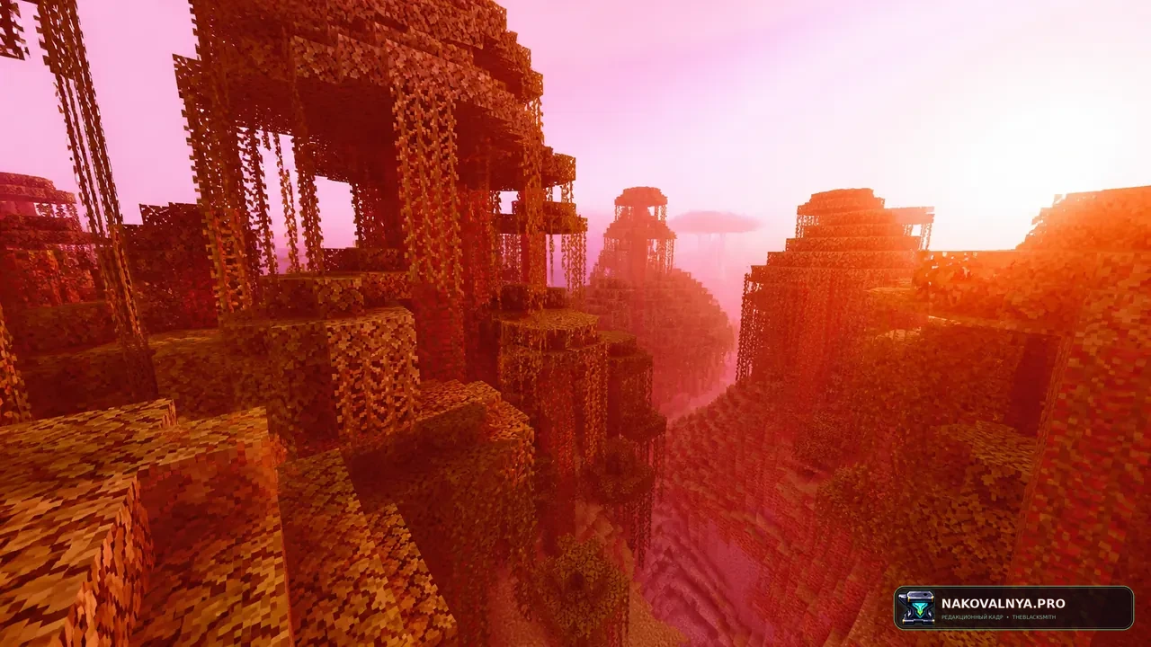 Minecraft But It's 50% Redder: картинку с усиленным на 50% красным цветом — редакционная иллюстрация 2 из 3