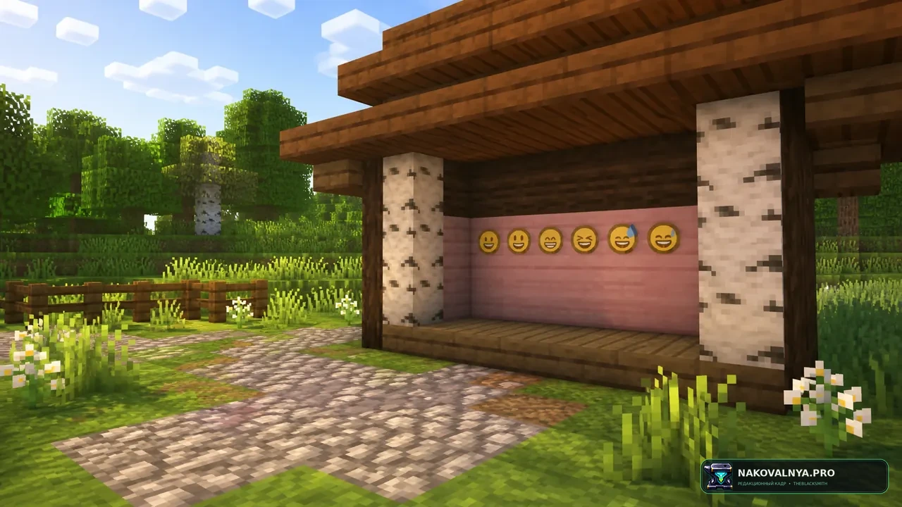 Minecraft Emojis (Twemoji): эмодзи Twemoji в тексте — редакционная иллюстрация 2 из 3