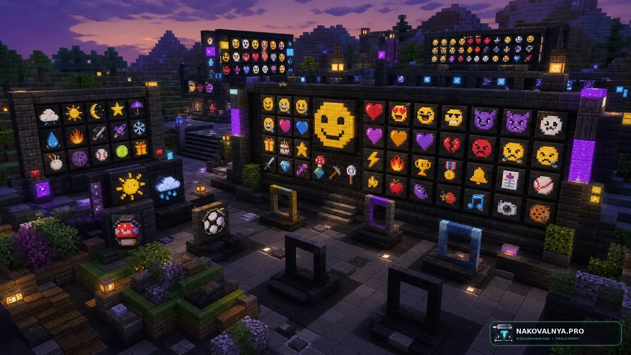 Изображение к проекту Minecraft Emojis (Twemoji)