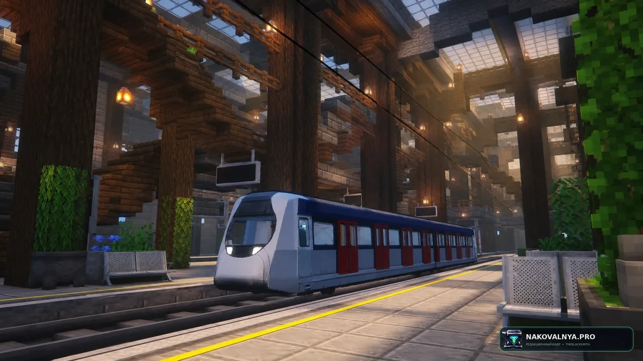 Minecraft Transit Railway: автоматический общественный транспорт — редакционная иллюстрация 2 из 3