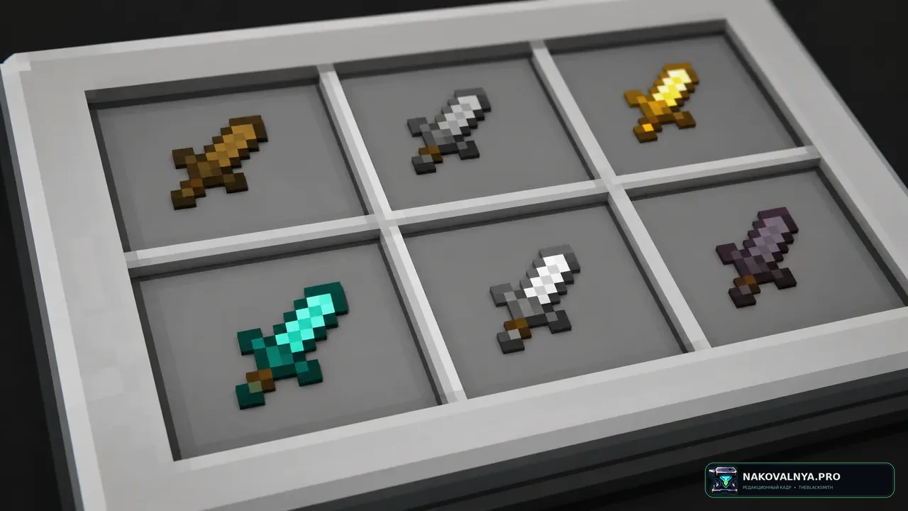Mini Sword Vanilla PVP: компактные ванильные мечи для PvP — редакционная иллюстрация 3 из 3