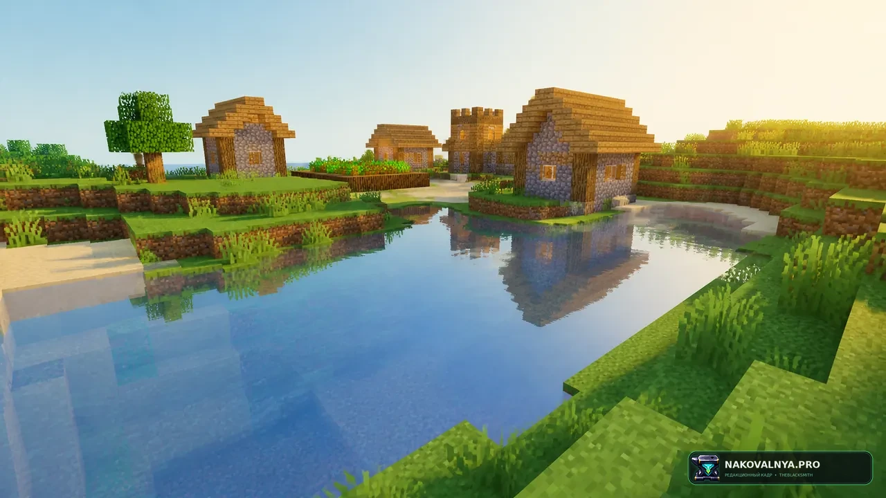 Mini Shaders: лёгкие отражения на воде — редакционная иллюстрация 2 из 3