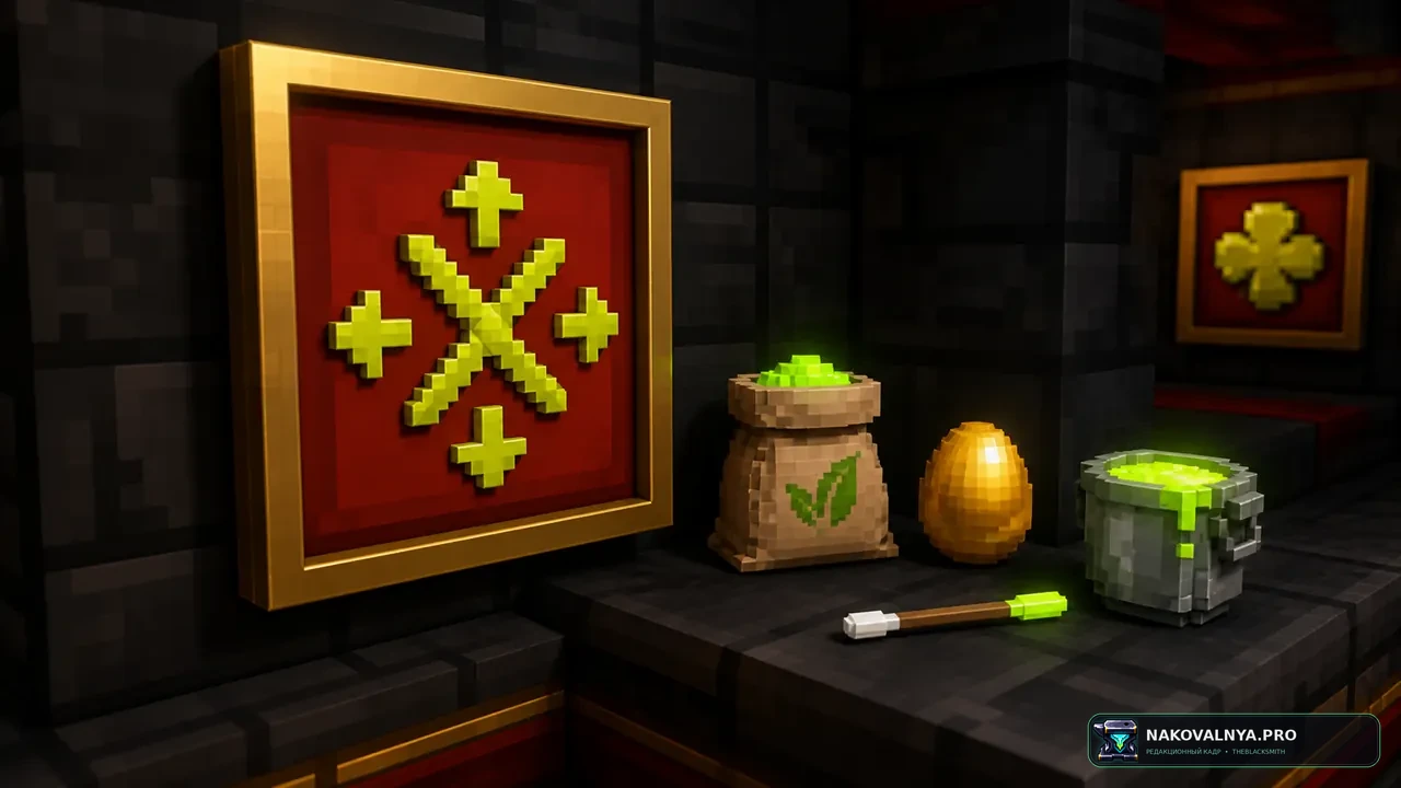 Mob Grinding Utils: Vanillafied (16px): ванильное оформление Mob Grinding Utils в 16px — редакционная иллюстрация 3 из 3