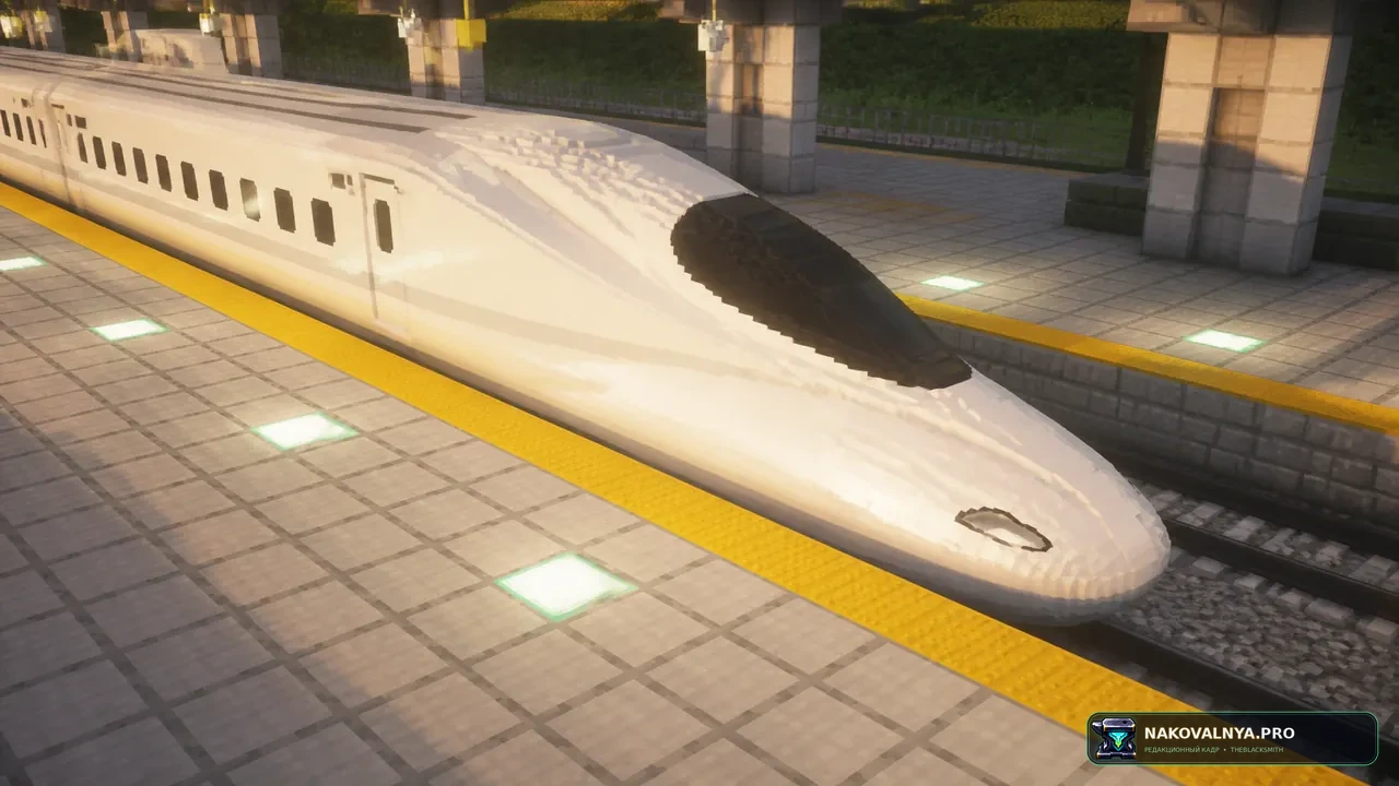 [MTR] N700 Series Shinkansen: поезда N700 для Minecraft Transit Railway — редакционная иллюстрация 2 из 3