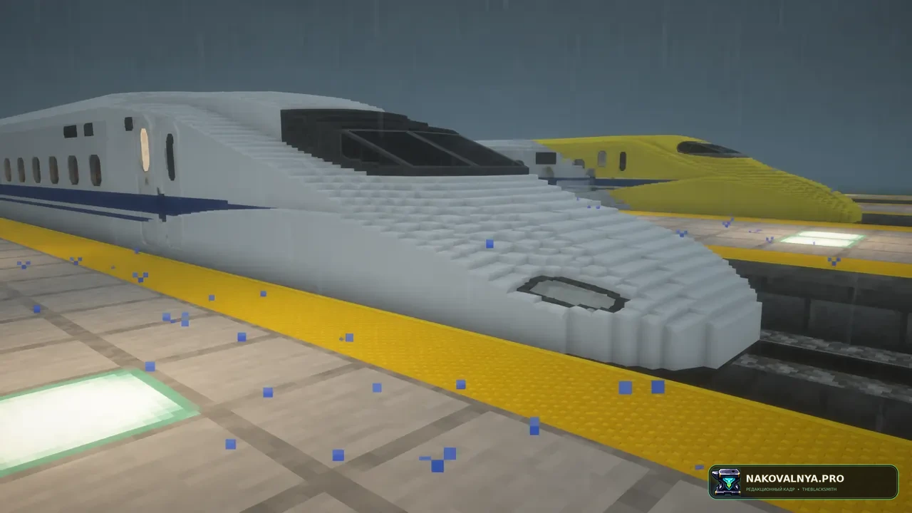 [MTR] N700 Series Shinkansen: поезда N700 для Minecraft Transit Railway — редакционная иллюстрация 3 из 3