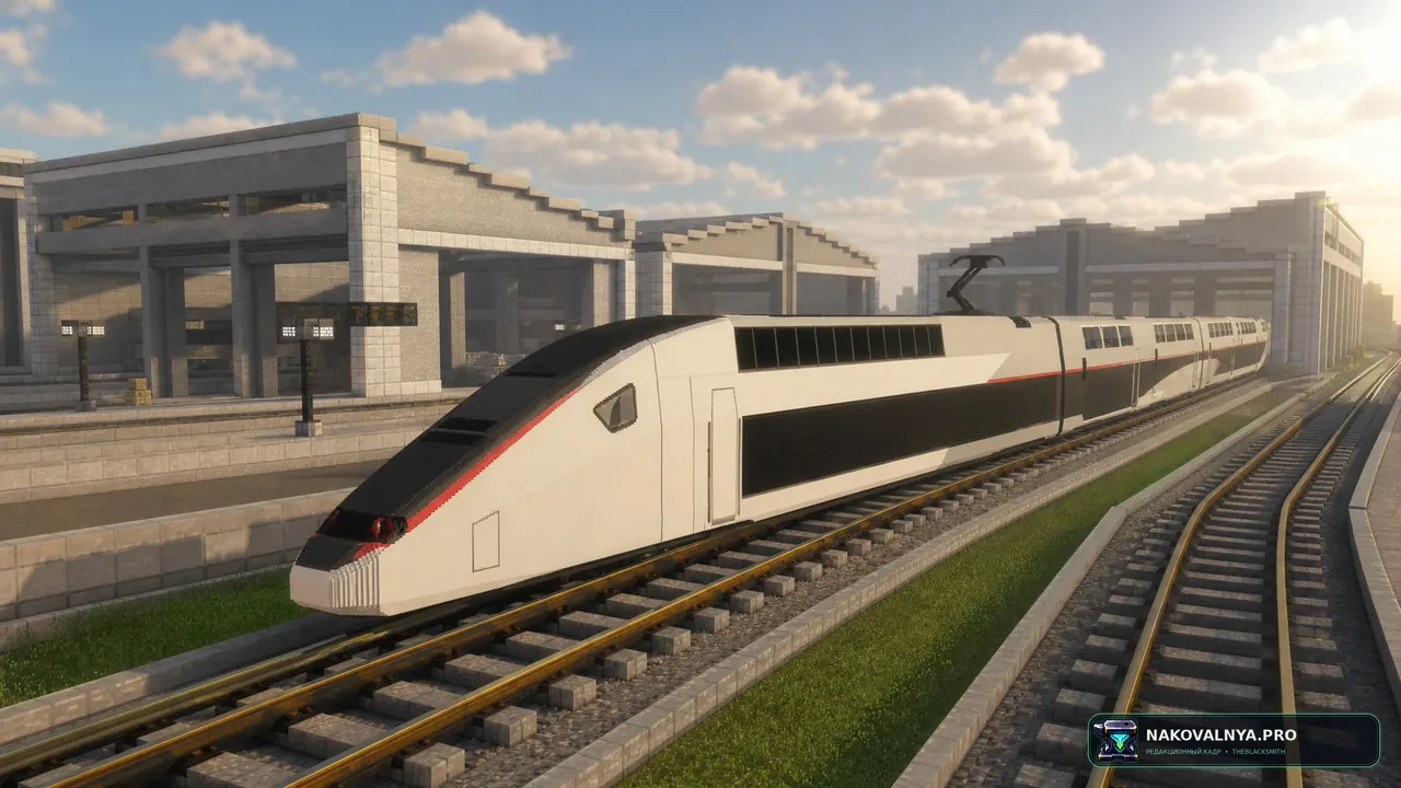[MTR] TGV Duplex: детализированные составы TGV Duplex для Minecraft Transit Railway — редакционная иллюстрация 2 из 3