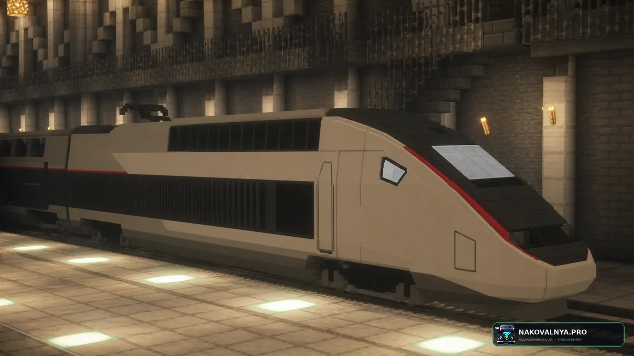 [MTR] TGV Duplex: детализированные составы TGV Duplex для Minecraft Transit Railway — редакционная иллюстрация 3 из 3