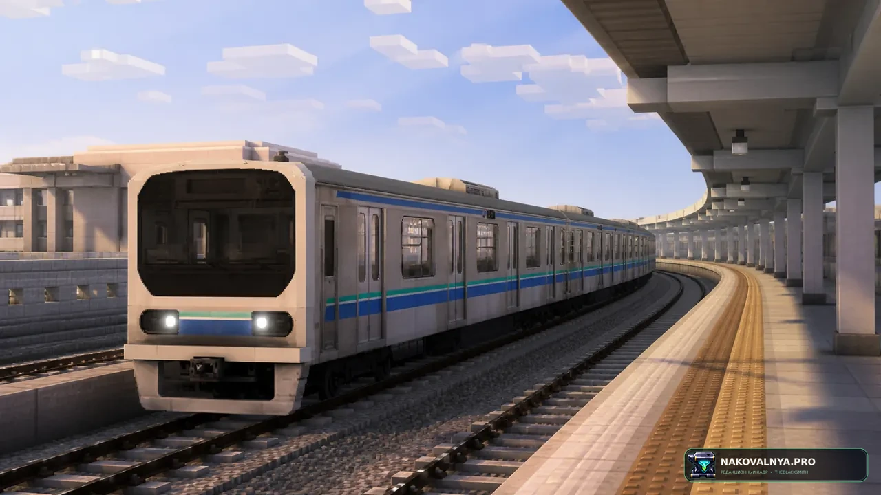 [MTR4] 東京臨海高速鉄道70-000形 | TWR 70-000 Series: поезд TWR 70-000 для Minecraft Transit Railway — редакционная иллюстрация 2 из 3