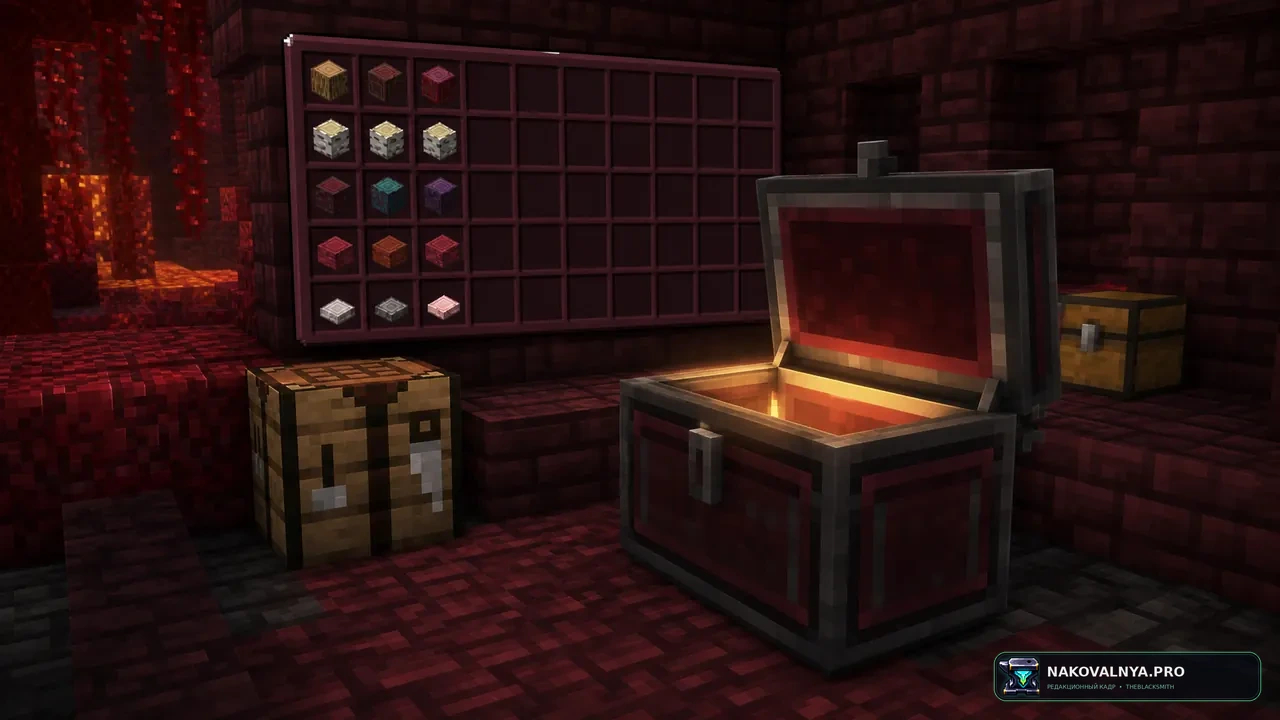 Nether Chested: вместительный сундук — редакционная иллюстрация 2 из 3