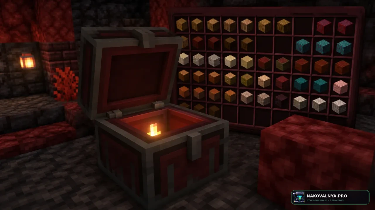Nether Chested: вместительный сундук — редакционная иллюстрация 3 из 3