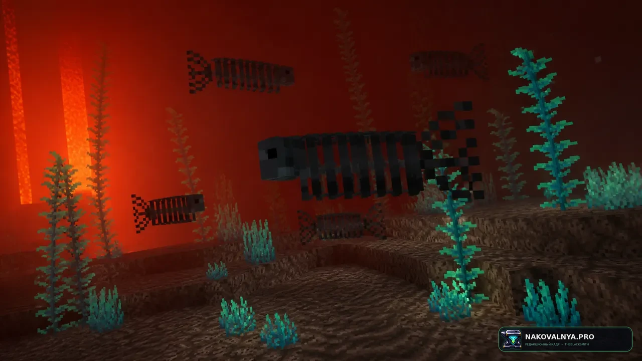 Nether Depths Upgrade: живые лавовые моря Нижнего мира — редакционная иллюстрация 2 из 3