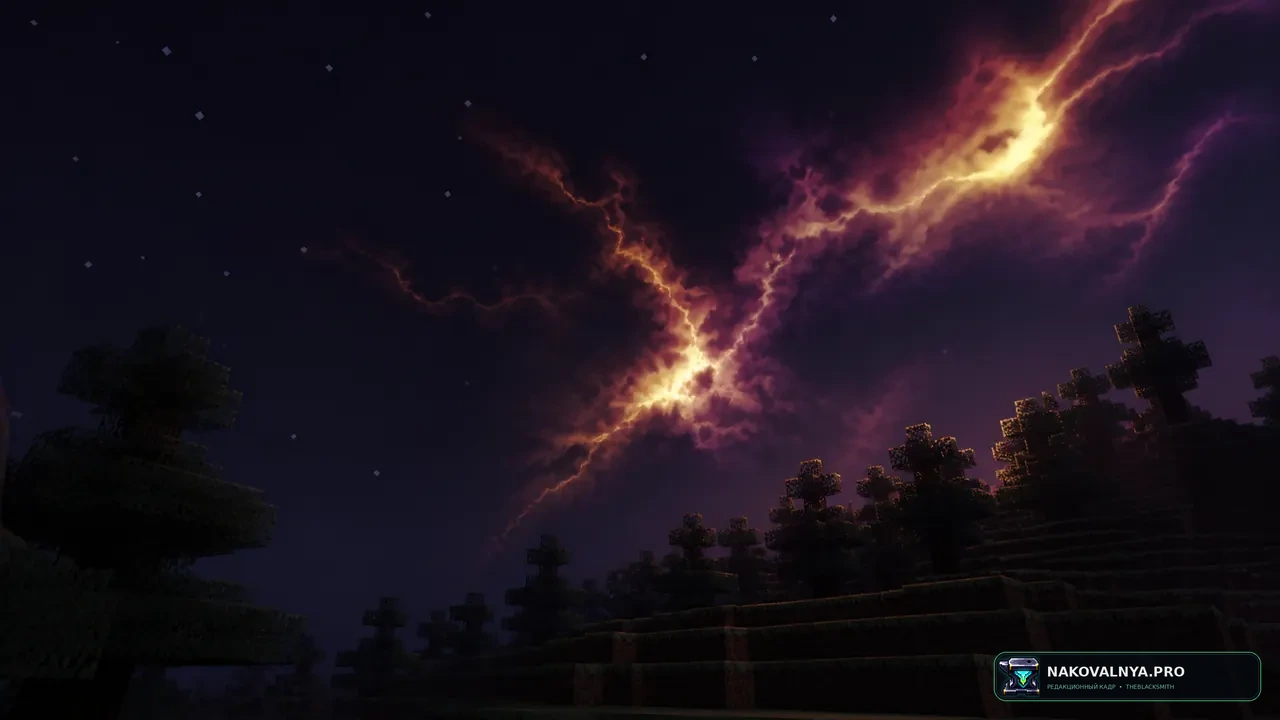 Nicer Skies: выразительное ночное небо — редакционная иллюстрация 2 из 3
