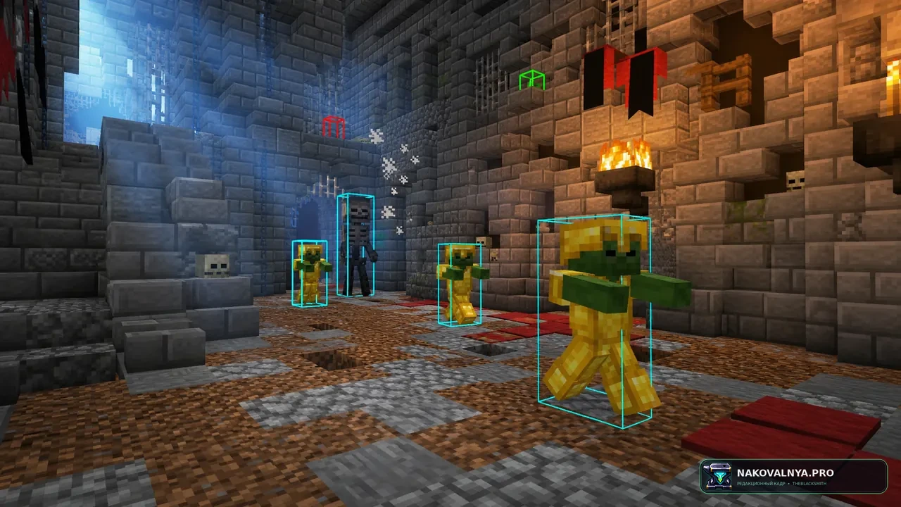 NoFrills: удобство в Hypixel SkyBlock — редакционная иллюстрация 2 из 3