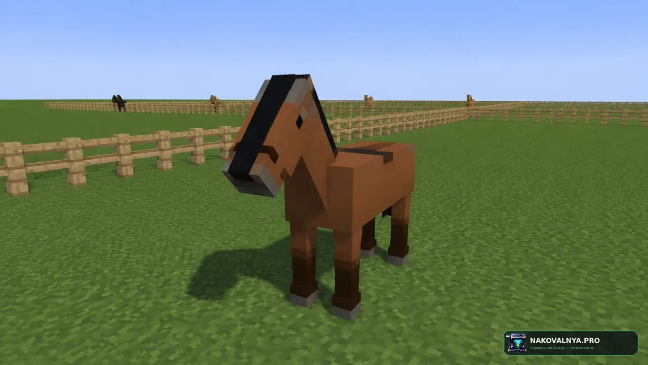 Old Horse Model: старую модель лошади из Minecraft — редакционная иллюстрация 2 из 3