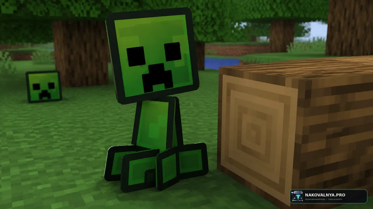 Paper Creeper: бумажного крипера в стиле Paper Mario — редакционная иллюстрация 3 из 3