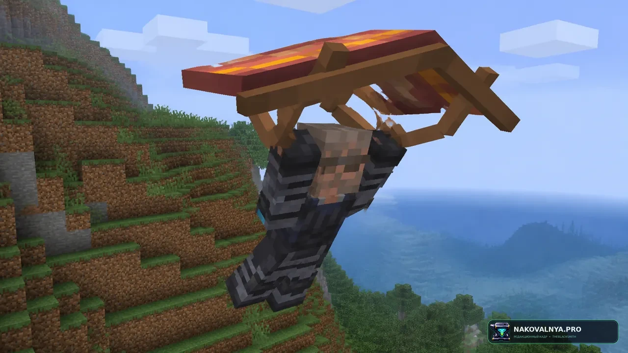 Paragliders: параплан и систему выносливости в стиле Breath of the Wild — редакционная иллюстрация 3 из 3
