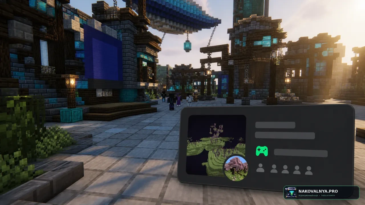 Phase's Discord Rich Presence: статус Minecraft в Discord — редакционная иллюстрация 2 из 3