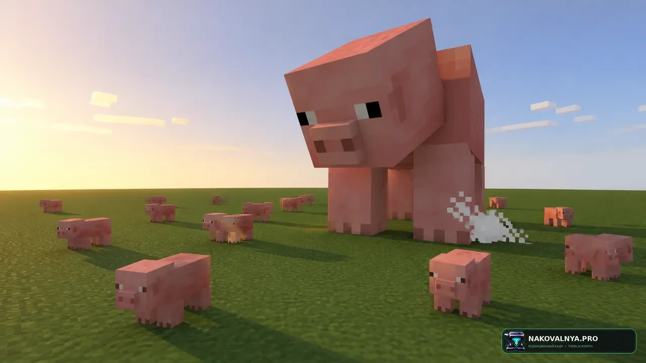 Pigzilla: опасных свиней-мутантов — редакционная иллюстрация 2 из 3