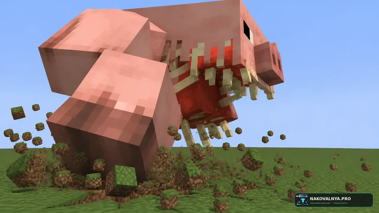 Pigzilla: опасных свиней-мутантов — редакционная иллюстрация 3 из 3