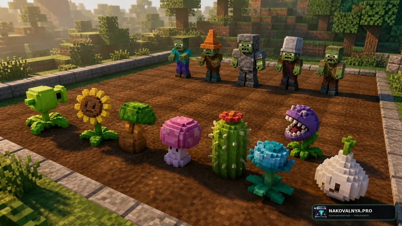Изображение к проекту Plants vs. Zombies