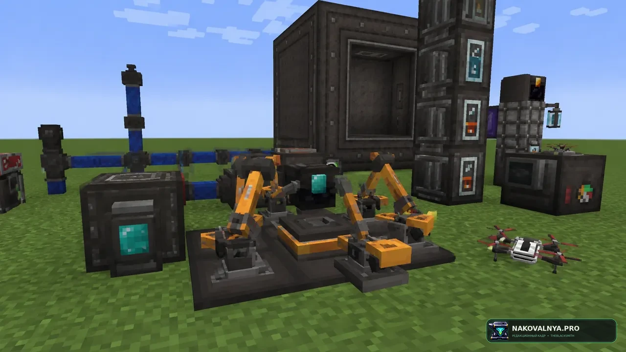PneumaticCraft: Repressurized: пневматическую технику и автоматизацию — редакционная иллюстрация 3 из 3