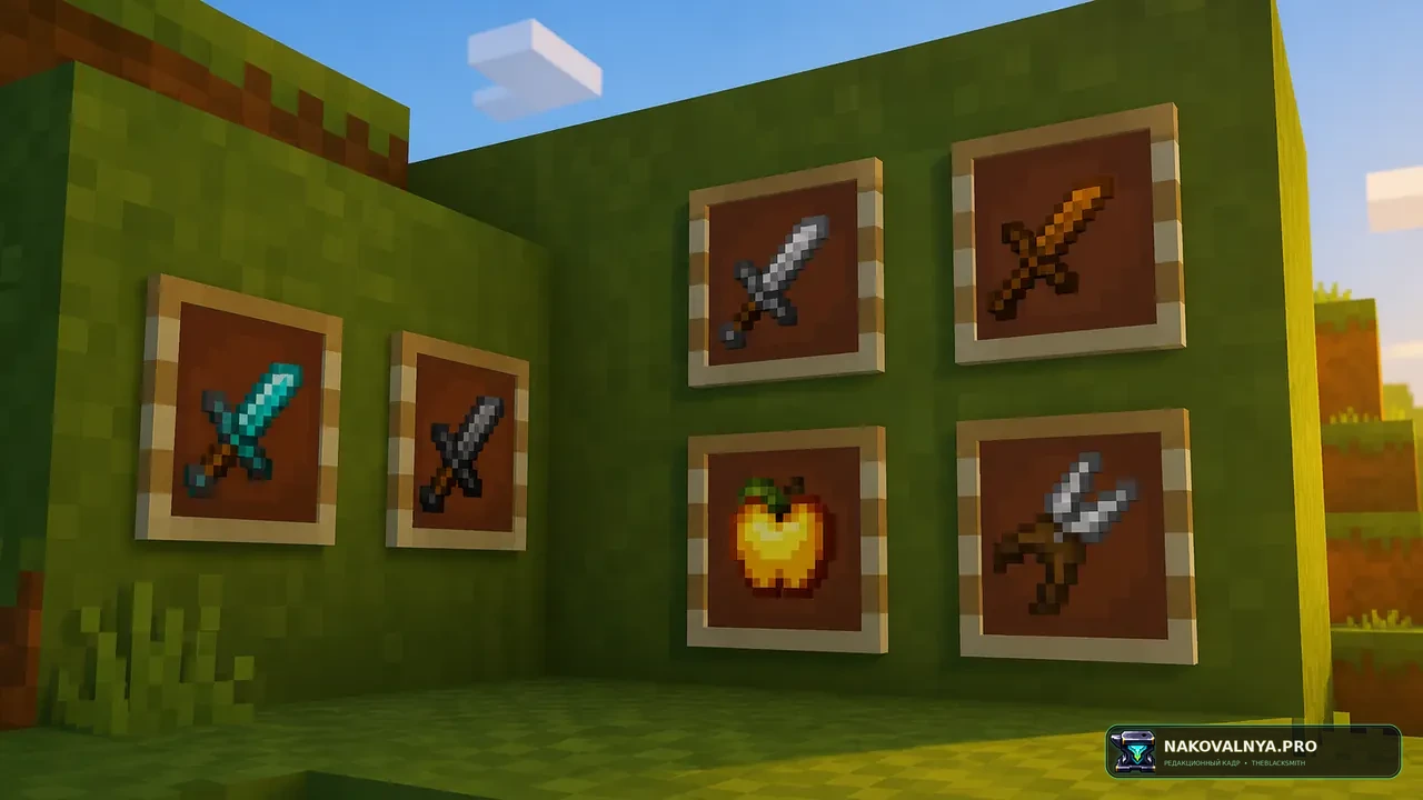 PotatoCraft 8X: минималистичные текстуры для PvP и выживания — редакционная иллюстрация 2 из 3