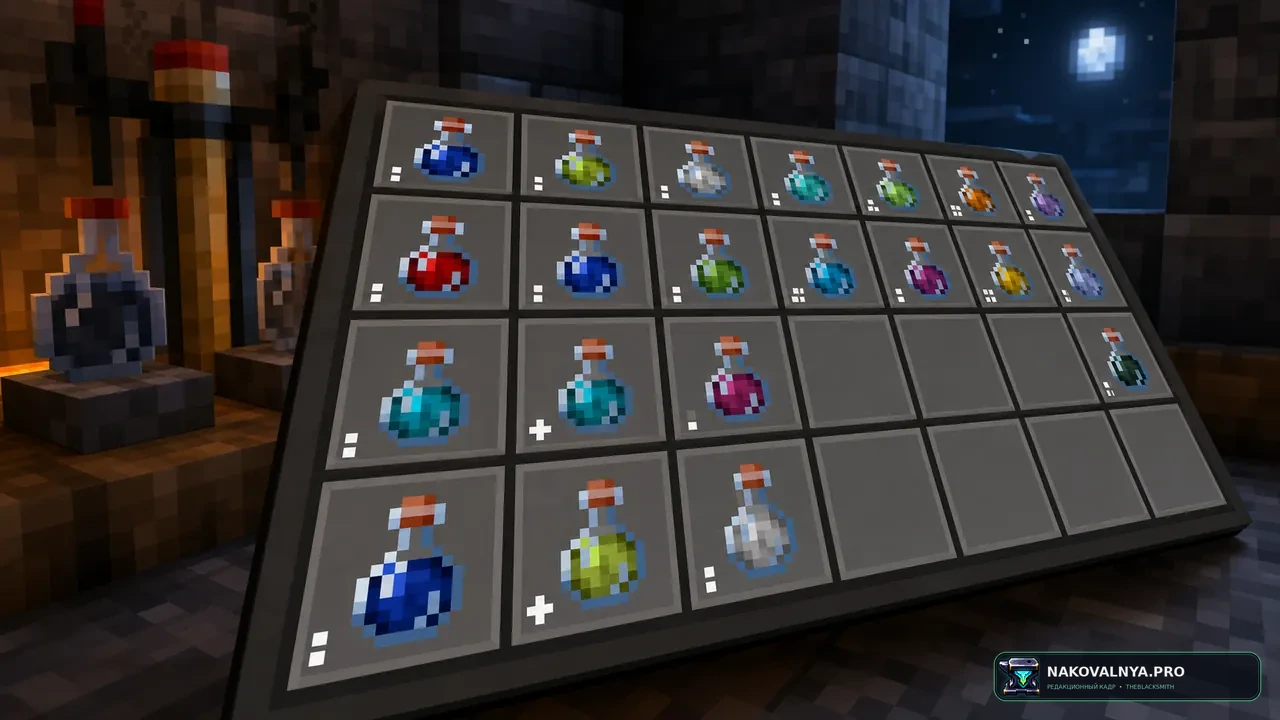 Potion Effect Indicators: понятные индикаторы усиления зелий — редакционная иллюстрация 2 из 3