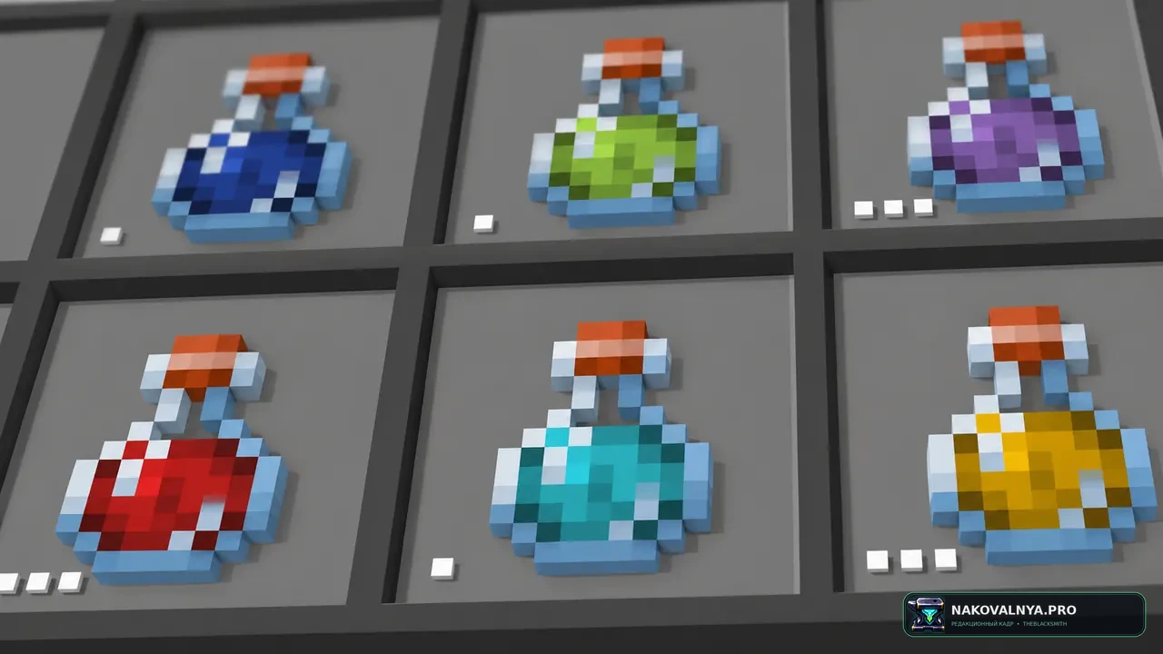 Potion Effect Indicators: понятные индикаторы усиления зелий — редакционная иллюстрация 3 из 3