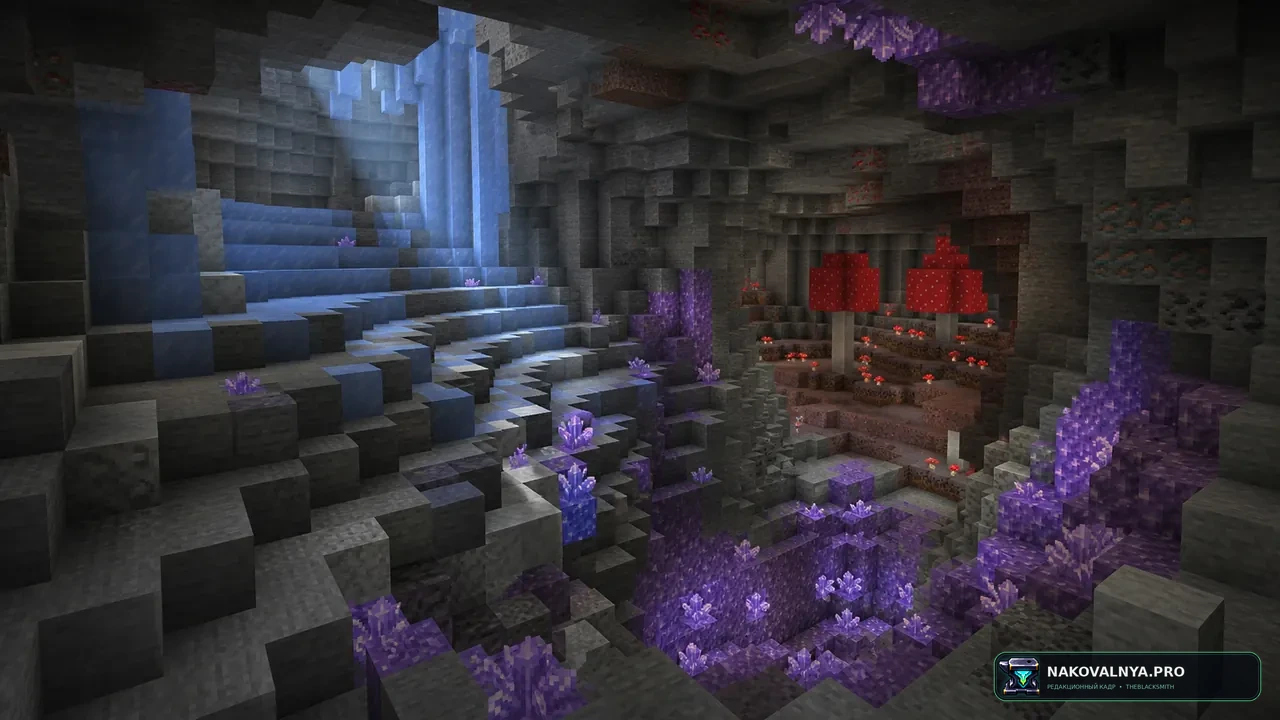 Profundis: Nine New Quality Cave Biomes: разнообразные пещерные биомы — редакционная иллюстрация 2 из 3