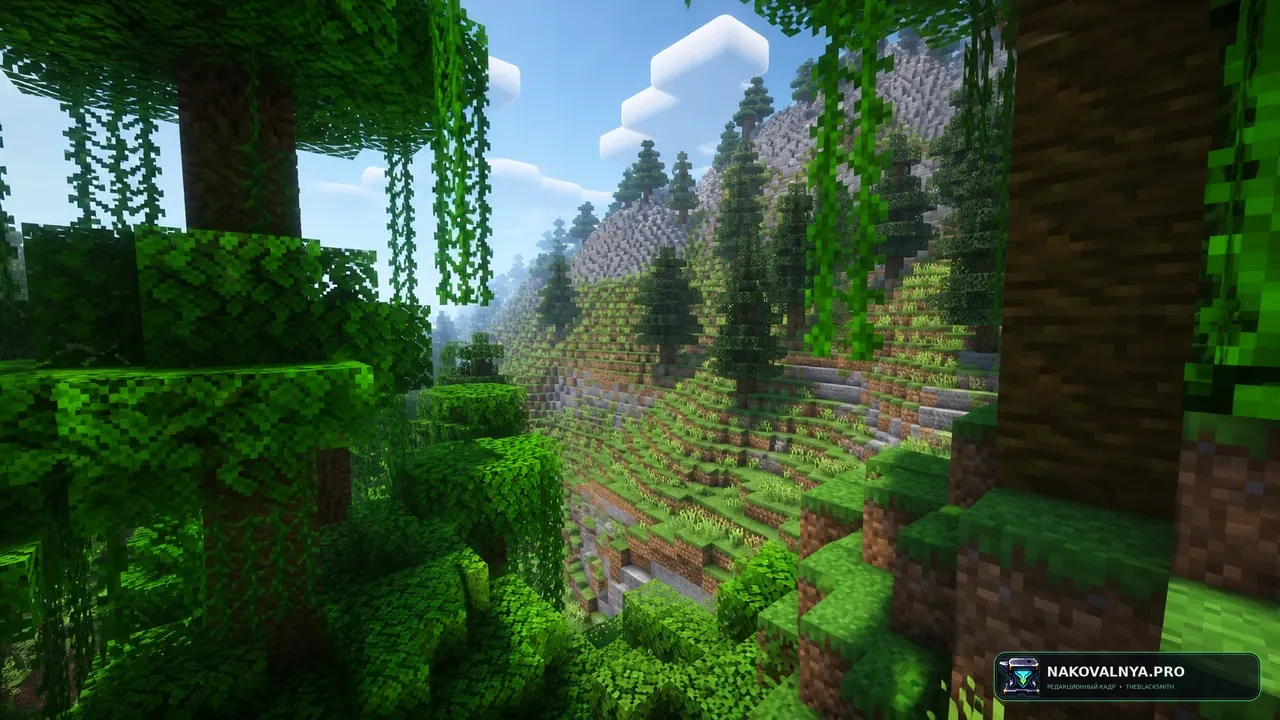 Rebuilt: цельное переосмысление Minecraft с мирами, боем и Create — редакционная иллюстрация 3 из 3