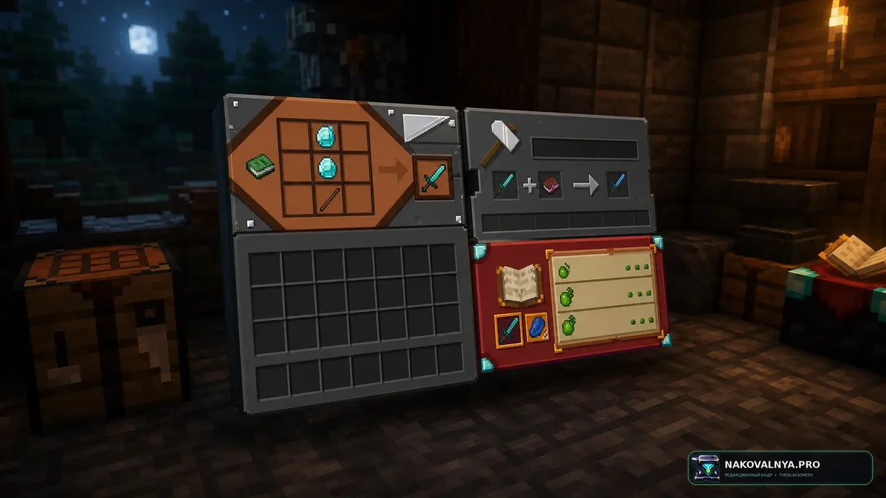 Recolourful Containers GUI + HUD (DARK): тёмные цветные интерфейсы контейнеров — редакционная иллюстрация 2 из 3