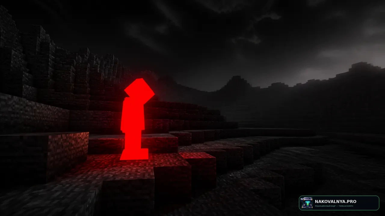 Red And Black Shaders: чёрный мир с красным выделением сущностей — редакционная иллюстрация 2 из 3