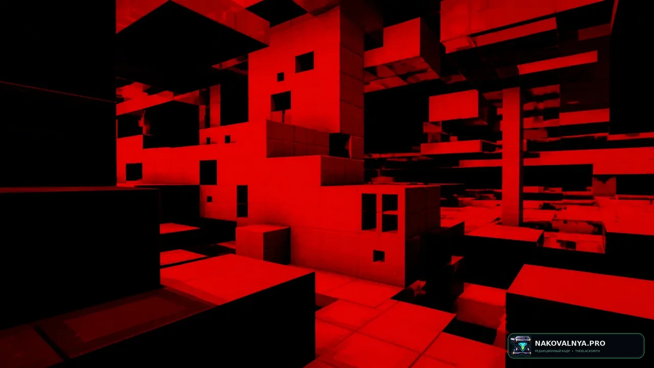 Red And Black Shaders: чёрный мир с красным выделением сущностей — редакционная иллюстрация 3 из 3