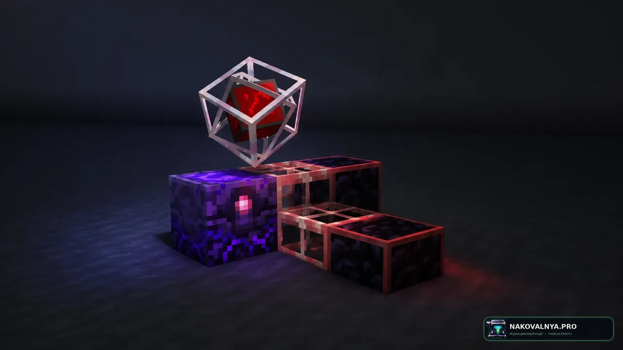 red cpvp 16x: красное оформление для кристального PvP — редакционная иллюстрация 2 из 3