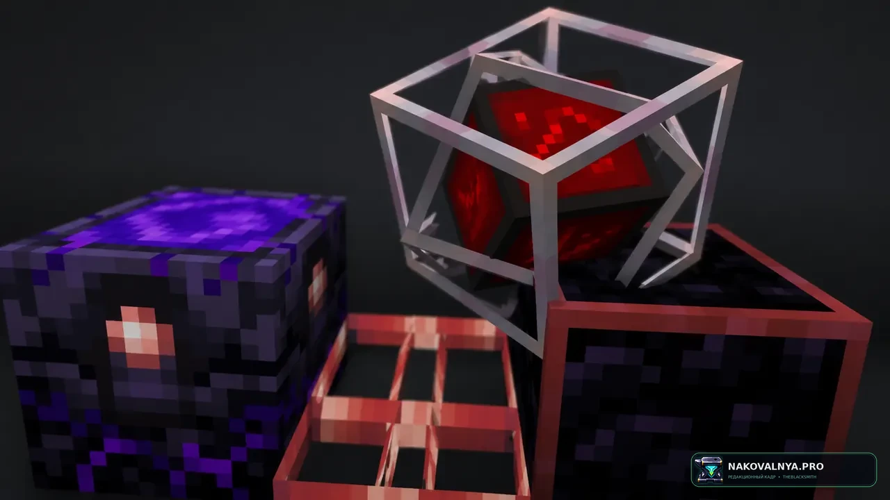 red cpvp 16x: красное оформление для кристального PvP — редакционная иллюстрация 3 из 3