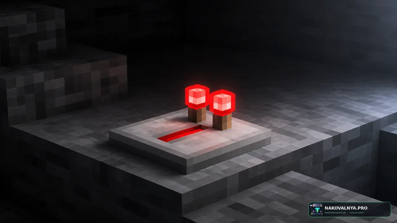 Redstone Torch Backport: новый вид редстоунового факела и связанных блоков — редакционная иллюстрация 2 из 3