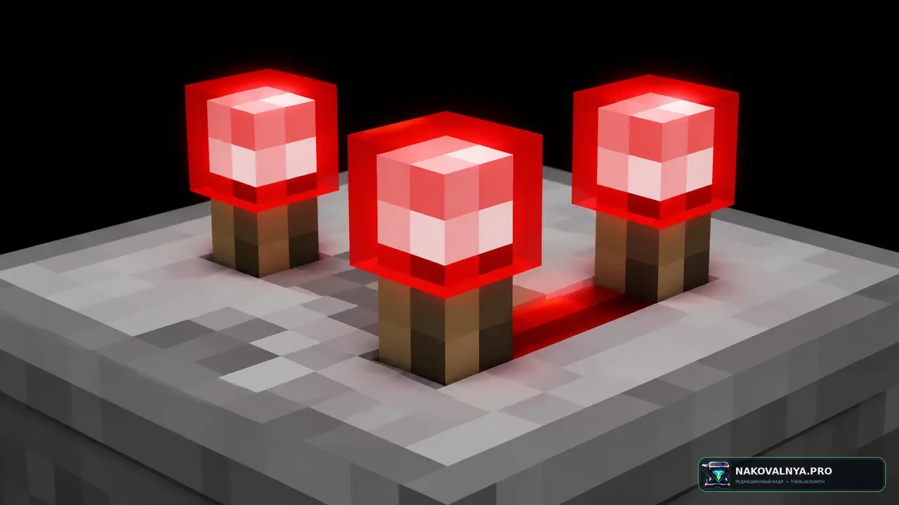 Redstone Torch Backport: новый вид редстоунового факела и связанных блоков — редакционная иллюстрация 3 из 3