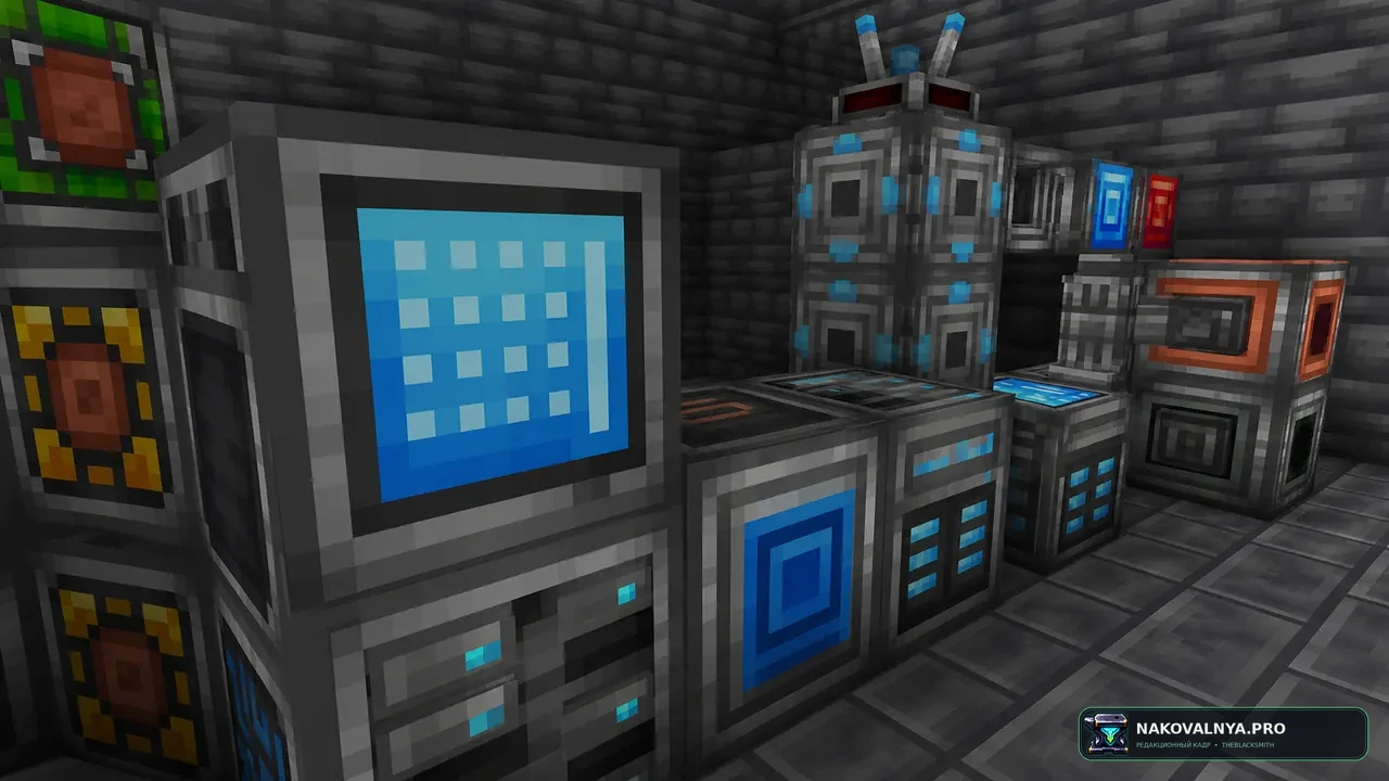 Refined Storage - ReCreated: единый стиль Refined Storage и Create — редакционная иллюстрация 3 из 3