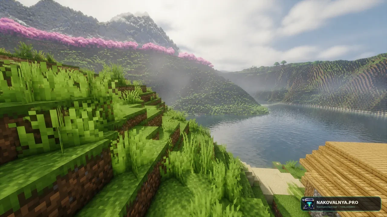 Rendered Horizons (A Distant Horizons Modpack): дальнюю прорисовку с шейдерами — редакционная иллюстрация 3 из 3