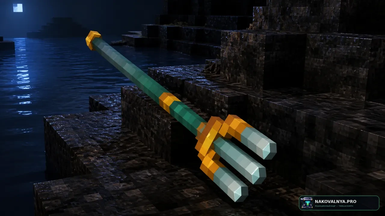 Rethoughted Trident: детализированный трезубец — редакционная иллюстрация 2 из 3