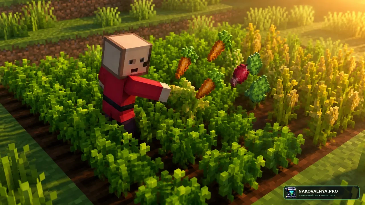 Right Click, Get Crops: удобный сбор урожая правой кнопкой — редакционная иллюстрация 2 из 3