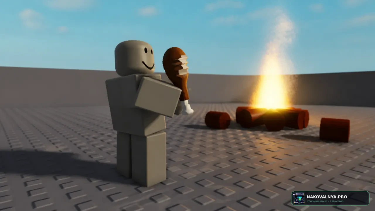 Roblox eating sound: мемный звук поедания из Roblox — редакционная иллюстрация 2 из 3