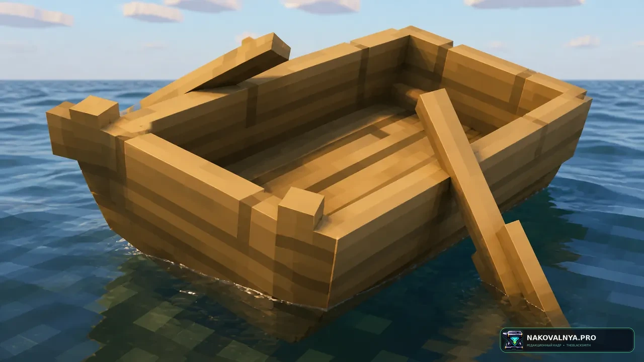Rocking Boats (Optifine/CEM): покачивающиеся на воде лодки — редакционная иллюстрация 3 из 3
